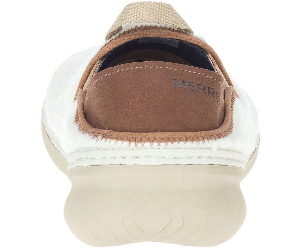 Merrell Slip Ons Damskie Białe - Hut Moc Cocoa - 290387-VAC